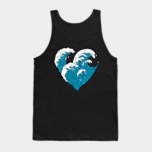 Wave Heart Tank Top